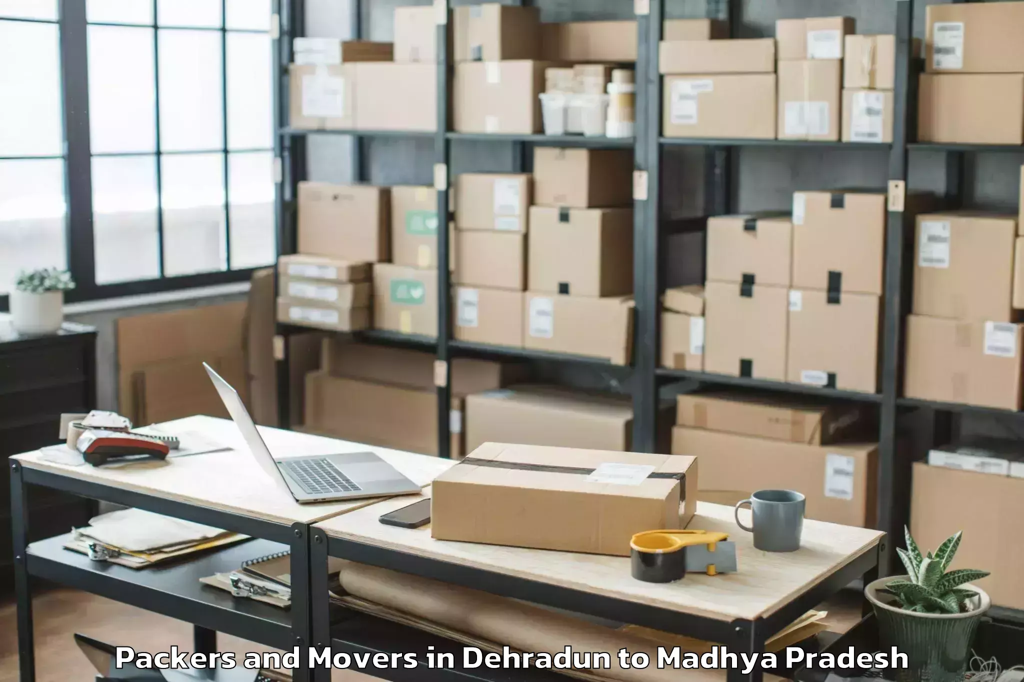 Quality Dehradun to Kukshi Packers And Movers